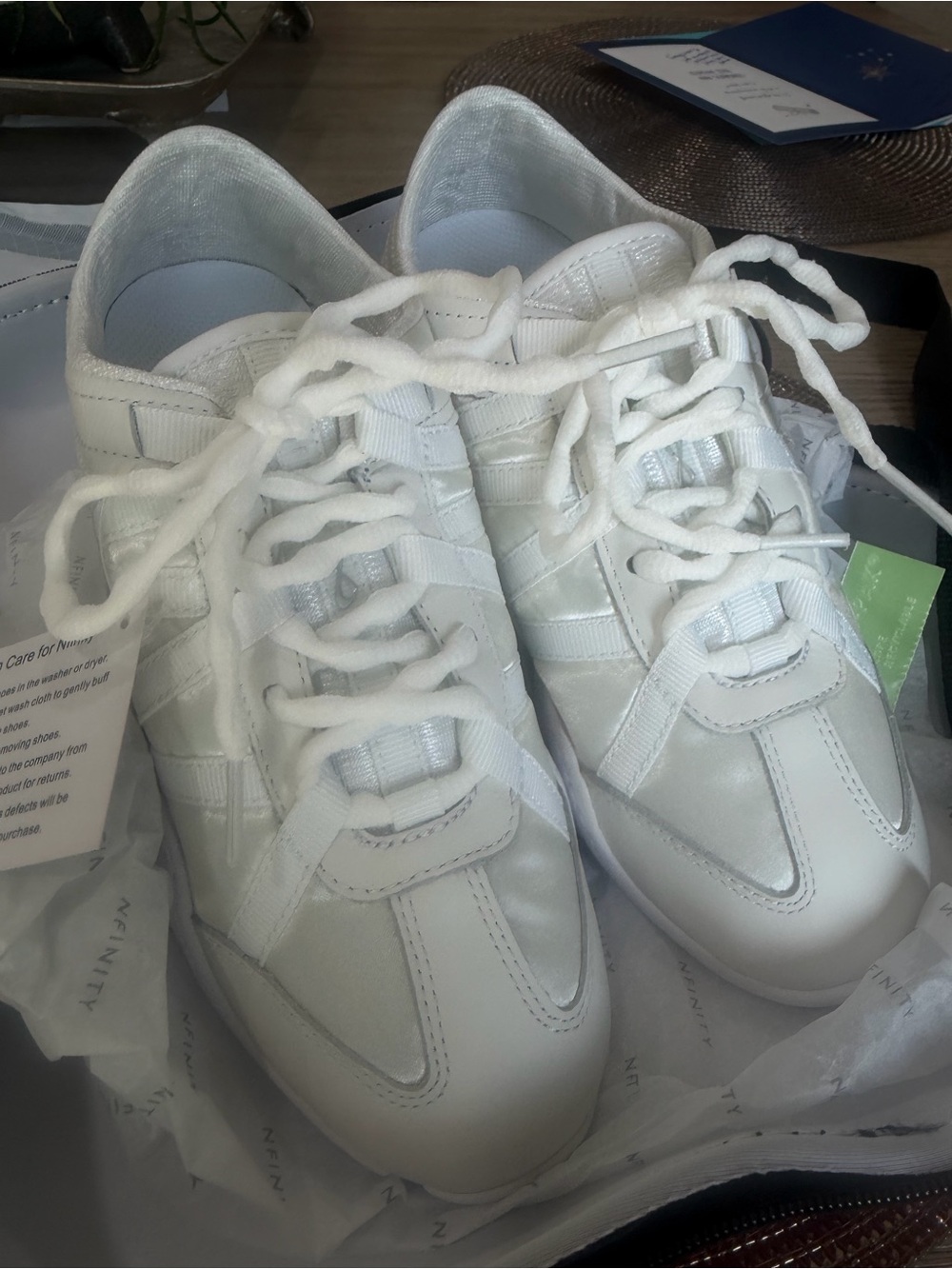 NFINITY NWT White Mesh Evolution Cheer Shoes - size 6